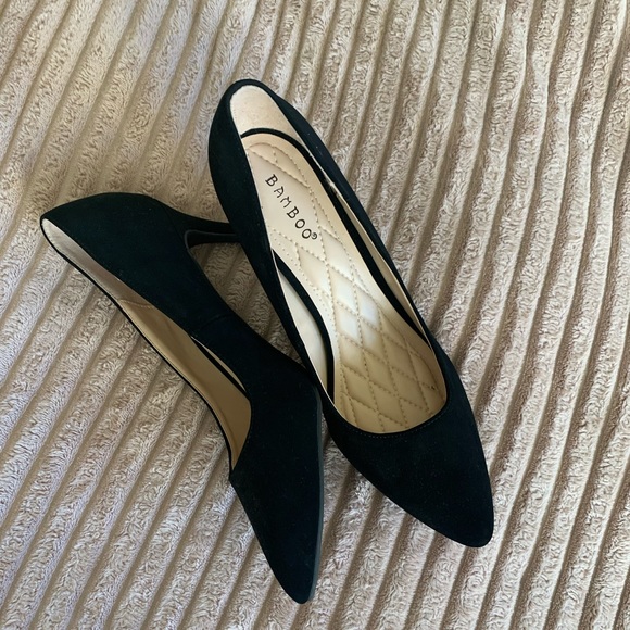 Bamboo black heels - Picture 1 of 4